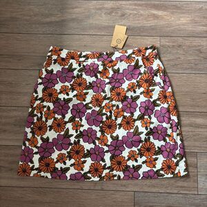 modcloth princess highway collab floral pink skirt size 18 Funky Mod style